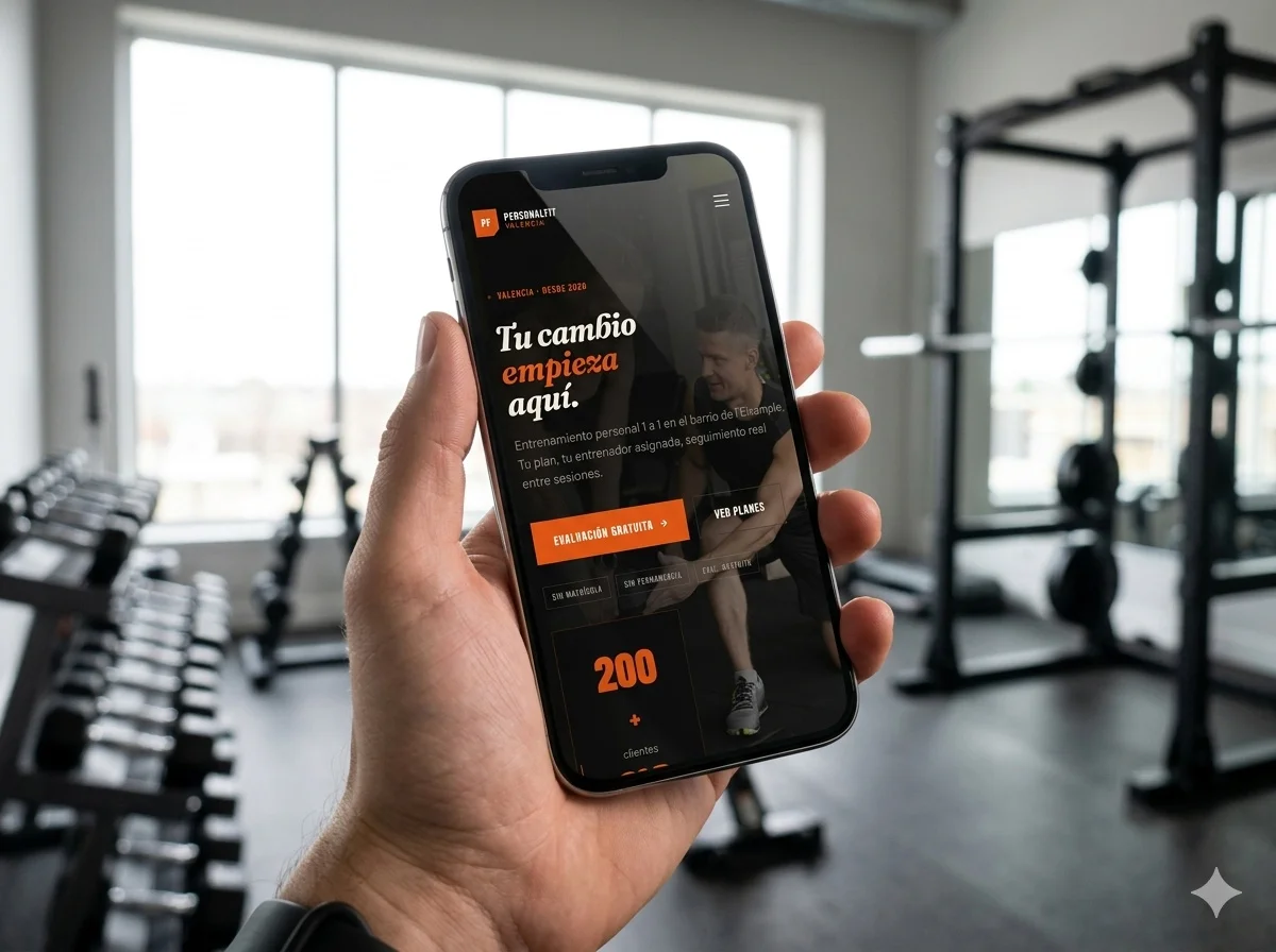 Resultados de rendimiento web de Personalfit Valencia